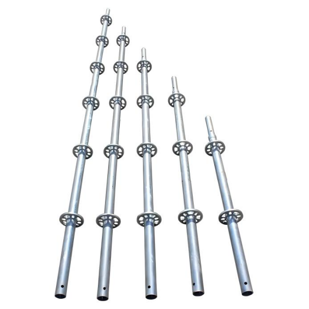 Galvanizing Ring Scaffold System 200mm - 3000mm Wedge Lock Scaffolding System With Adjustable Base Jack