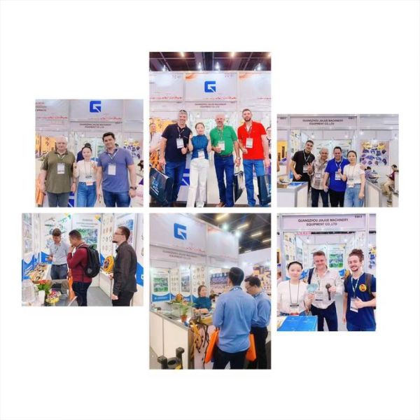 JIAJUE exhibition booth with product demonstrations and technical staff