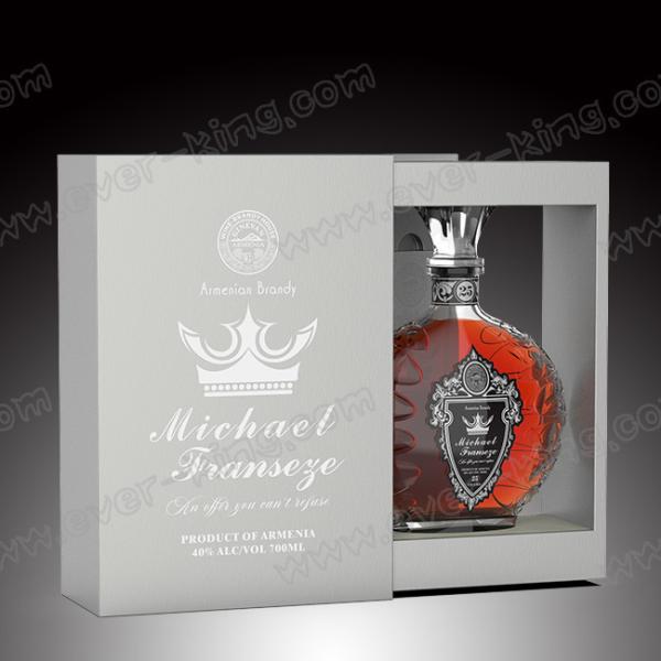 Customed Size Papercard Wine Glass Packaging Boxes For Brandy Spirits