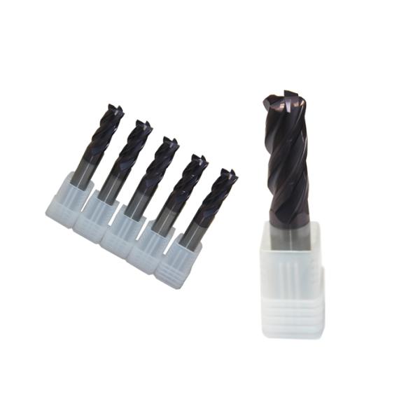 Tungsten Carbide Corner Radius End Mill Four Flutes General Processing