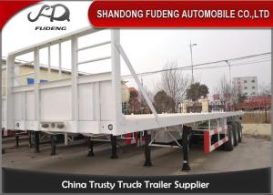 Buy cheap Carbon Steel 3 Axles 40 Ft 45 Ft Lowboy Flatbed Trailer Transport 60 Tons product