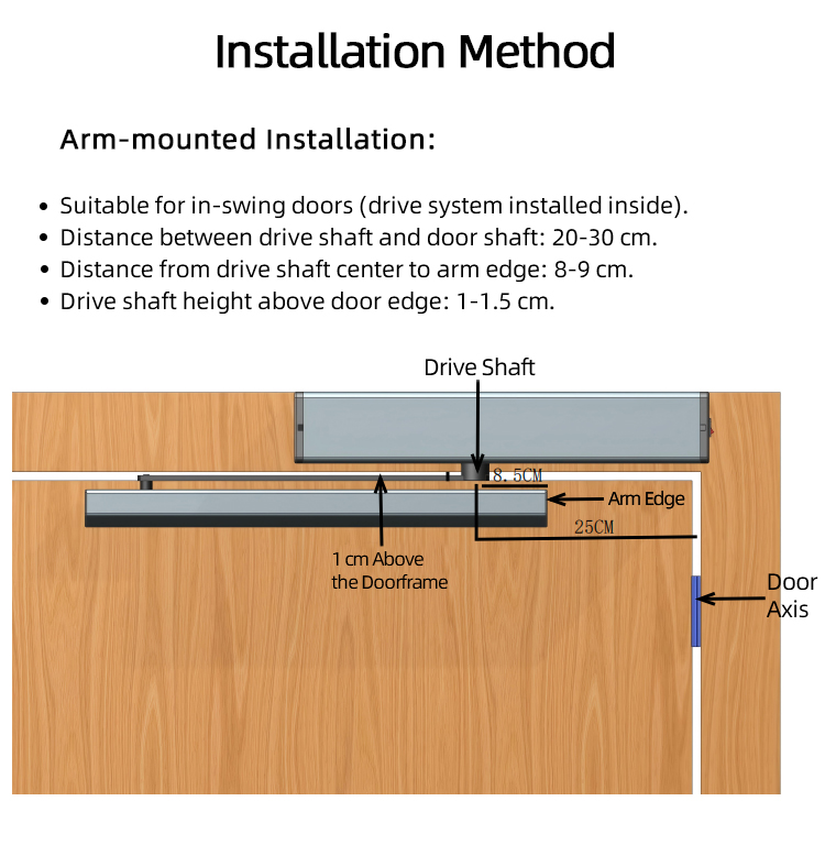 Automatic Horizontal Swing Door Operator for Efficient Access Control Opening/Closing Door Access Products