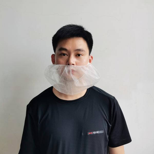 Disposable Beard Cover 45x20cm PP Non-Woven Fabric 100pcs Pack