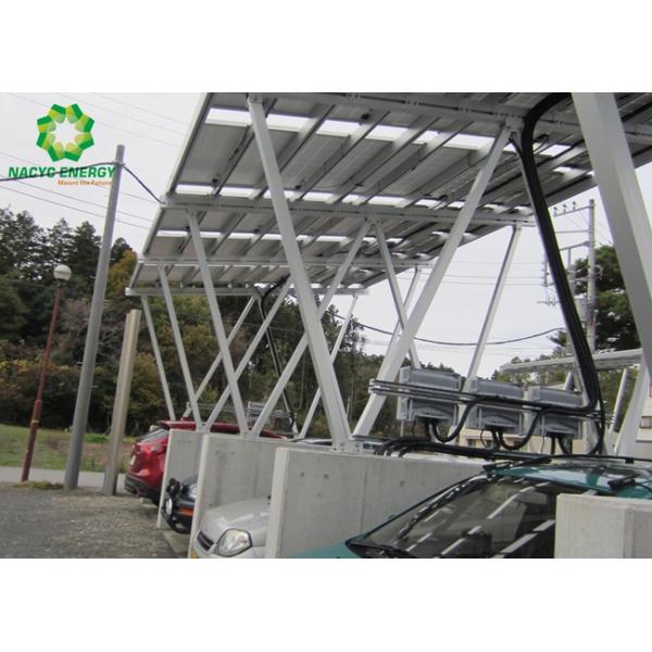 Patented Waterproof Carport System Solar Panel Brackets Aluminum Customized Solar Carport Structures