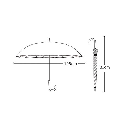 16 Ribs Walking Umbrellas Leak Proof Seamless Windguard Auto Open Umbrella