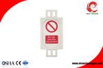Plastic Lockout Scaffolding Tagout with insert card suitable for PAT testing