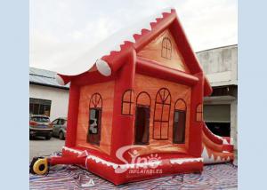 Buy cheap Commercial Grade Inflatable Christmas Jumping Castle With Slide For Kids And Adults product