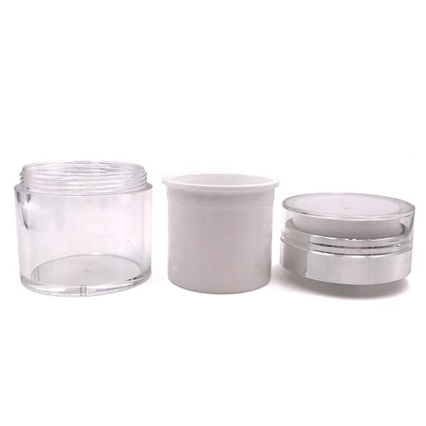 Double Way Airless Pump Jar 50g Refillable Airless Bottle