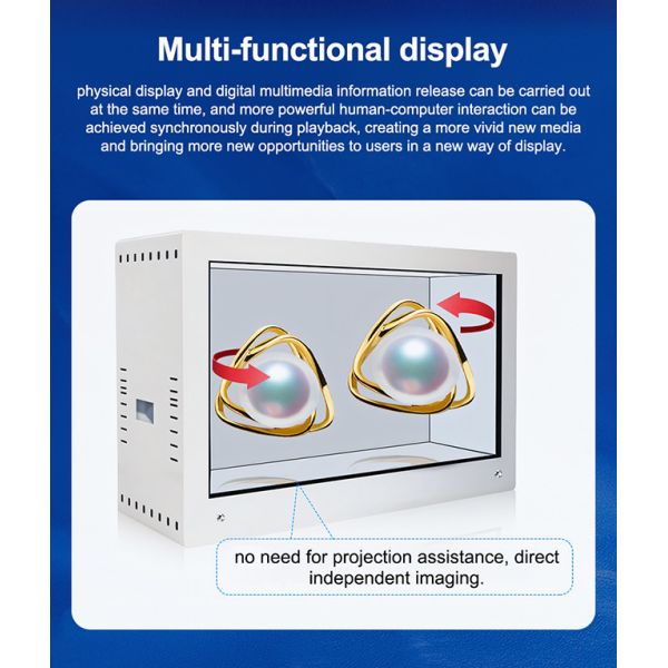 55 inch High-Brightness see through lcd panel Wall-Mounted Floor-Standing 3D Touch Digital Signage Display IP65 for Elevator