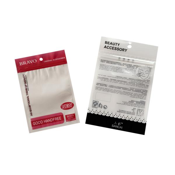 Wire Line Packaging Clear Stand Up Zipper Bag Moisture Proof For USB Cable Packing