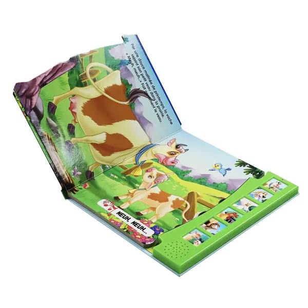 Music children push button sound book interior pages