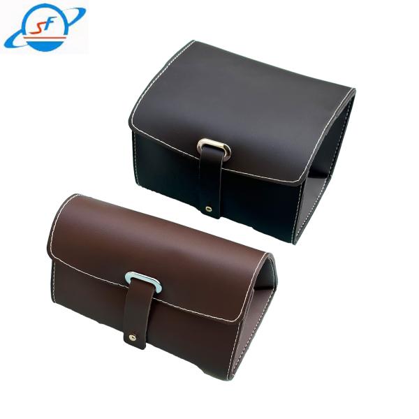 High Durability Leather Folding Sunglasses Case Customized Packings