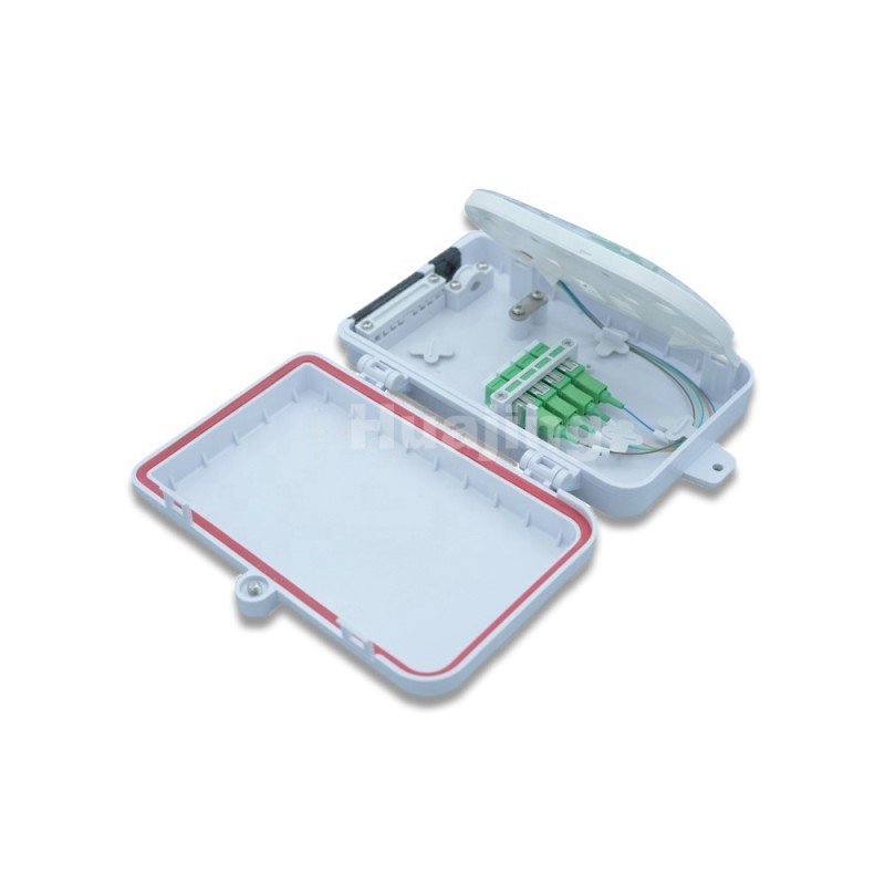 Indoor FTTH Terminal Box 4 Core Wall Mounted Shock Resistant