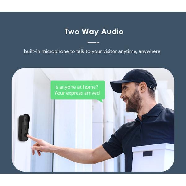 2.4G Smart Hd Wifi Security Doorbell Camera With Chime Night Vision Two-Way Audio