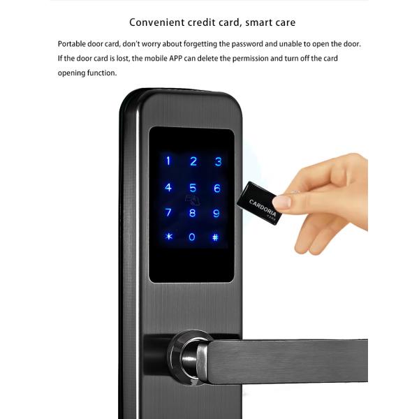 Hotel Passcode Smart Door Lock with Rfid Card Reader Key Access control