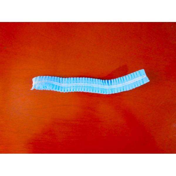 Double Elastic Disposable Bouffant Caps , Flame Retardant Disposable Mob Cap
