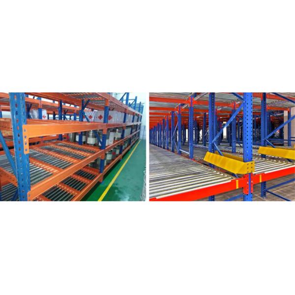B43 Warehouse Storage Gravity Pallet Racking System Carton Flow Roller Rack Live Pallet Rack