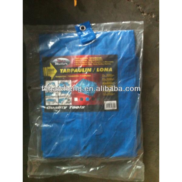 virgin material orange woven fabric poly tarp