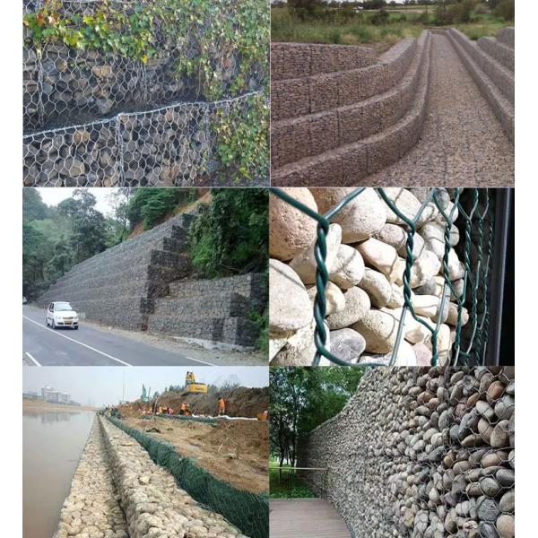 Cage 4.0mm Hexagonal Wire Mesh Gabion Galvanized Iron Wire Mesh