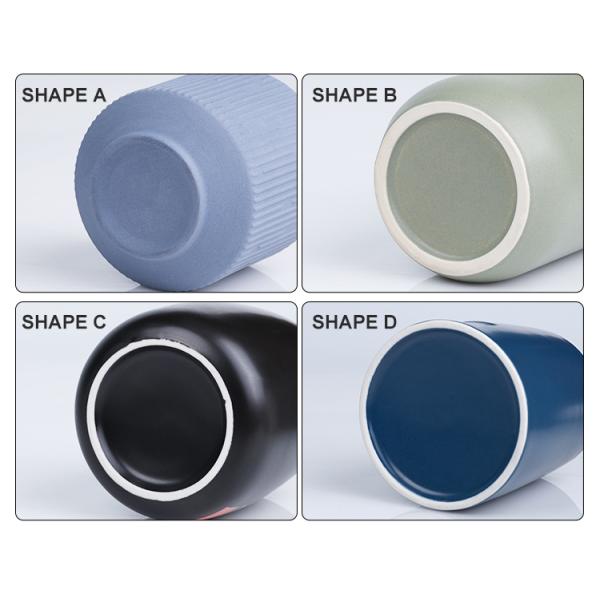 Matte Multi-colored Wedding Home Decor Candle Cup Container Ceramic Empty Candle Jars Without Lid