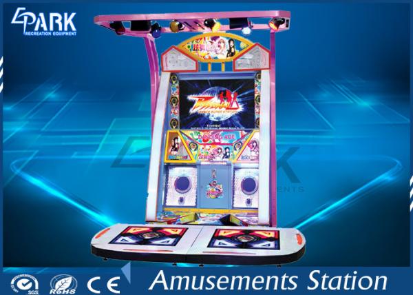 Commercial Dance Hero Arcade Dance Machine Easy Operated With Flash Light