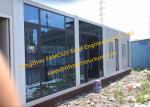 Foldable Flat Pack Prefab Container House With Glass Facade Decoration For