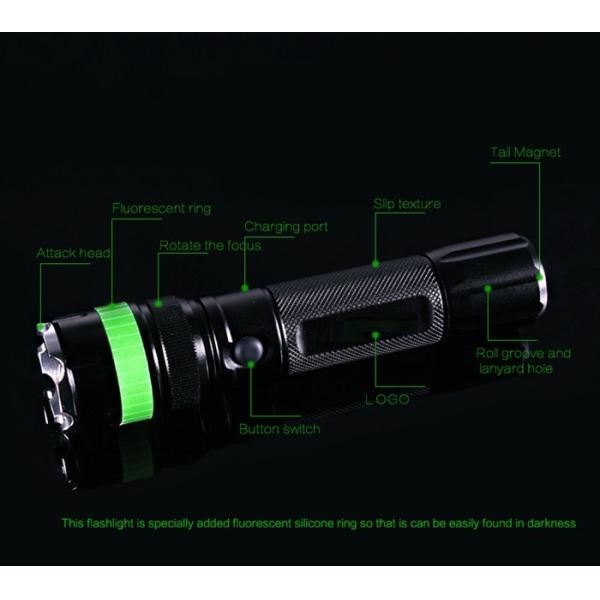 High Power Brightest Led Flashlight Hard Anodizing Surface With 5 Modes