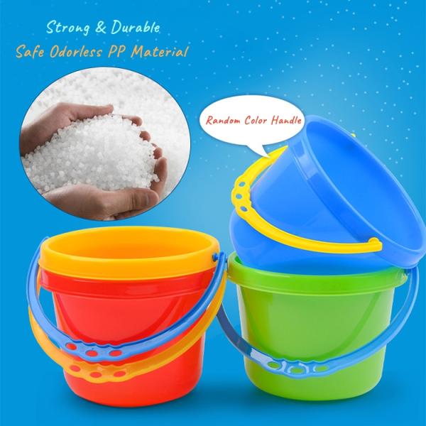Full Support for Children Sand Castle Building Game Seaside Pretend Play Game Outdoor Bright Colored Sand Playing Bucket