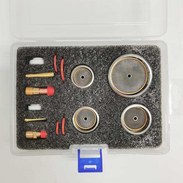 TIG Welding Accessories 26pc Kit Gas Lens for WP9 20 WP 17 18 26 TIG Clear Champagne Nozzle