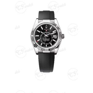 Sky Dweller: 42mm Black Dial Men's Super Clone Luxury Watch