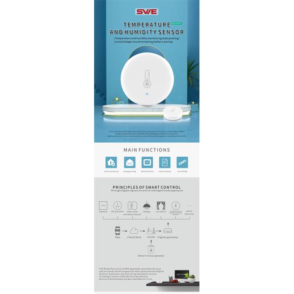 Zigbee Smart Temperature And Humidity Sensor T&H Sensor(ST-TH01)