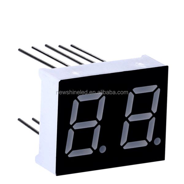 High Visibility LED 2 Digit 7 Segment Display 0.30 Inch Size Suitable for Electronic Devices and Measurement Instruments