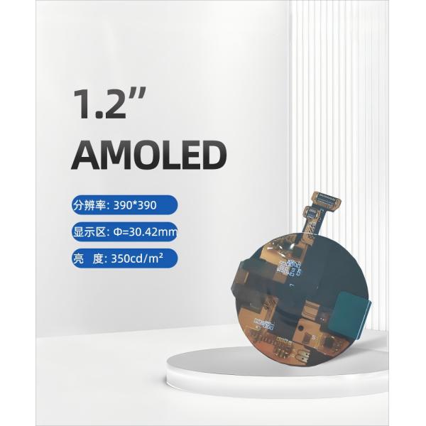 1.2 inch AMOLED display front view