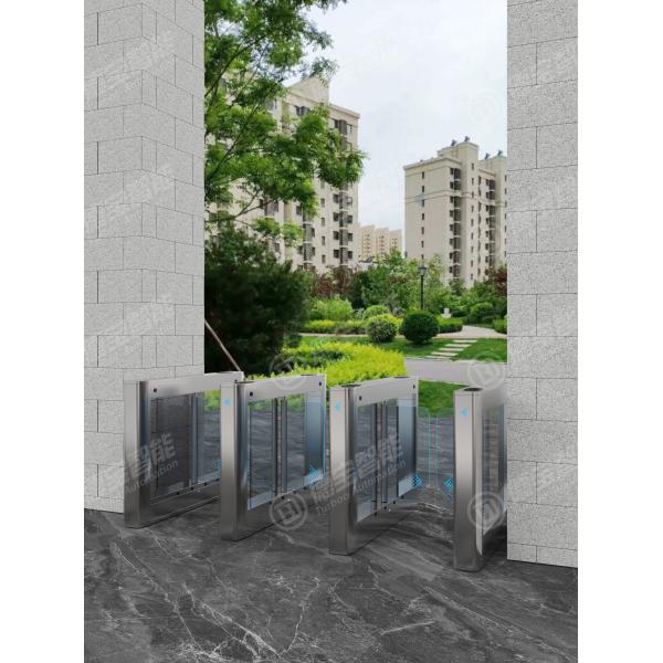 SUS 304 Security Barrier Gate Access Control Swing Barrier Gate With Brushless Motor