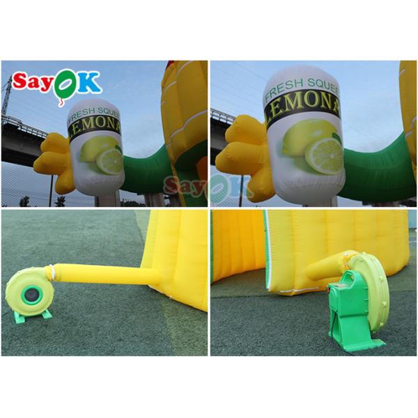 Oxford Inflatable Air Tent Lemon Cartoon Booth Aerated Custom Made