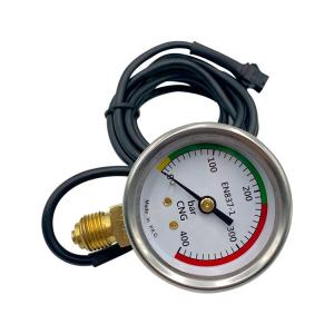 China Cars CNG Pressure Gauge With Output Signal 50mm Stainless Steel Case Bottom Mount on sale