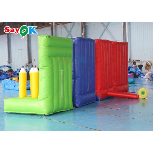 Interactive Tarpaulin Inflatable Sports Games For Team Building Screen Printing