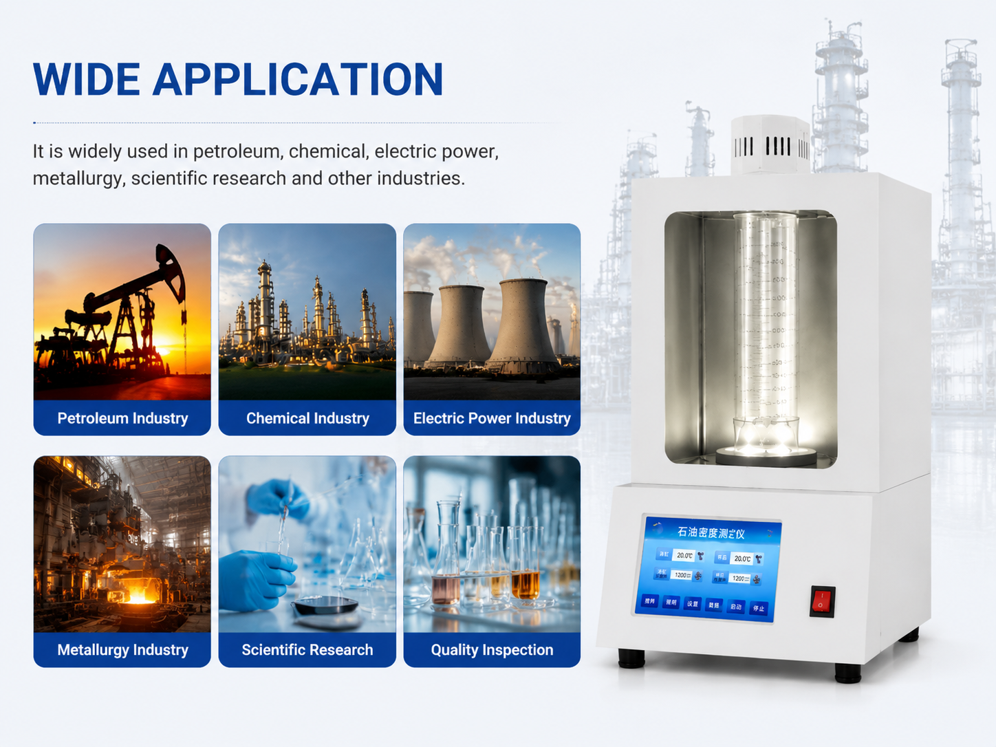 TP655 Petroleum Density Tester with Touch Screen and Temperature Control