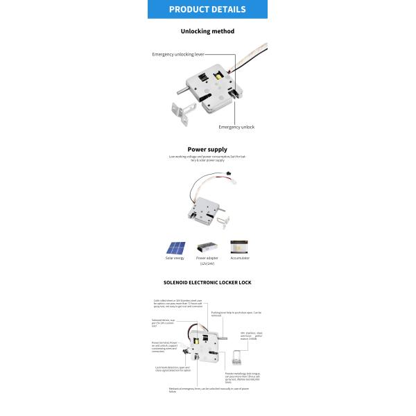 DC 12V Hidden Electric Magnet Lock For Smart Storage Locker Parcel Delivery Locker