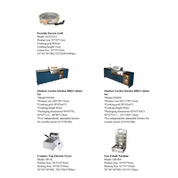 Multi Functional with Edge Grill, American Style Barbecue Grill, Gas Barbecue Grill, BBQ Foldable Edge Table with Wheels