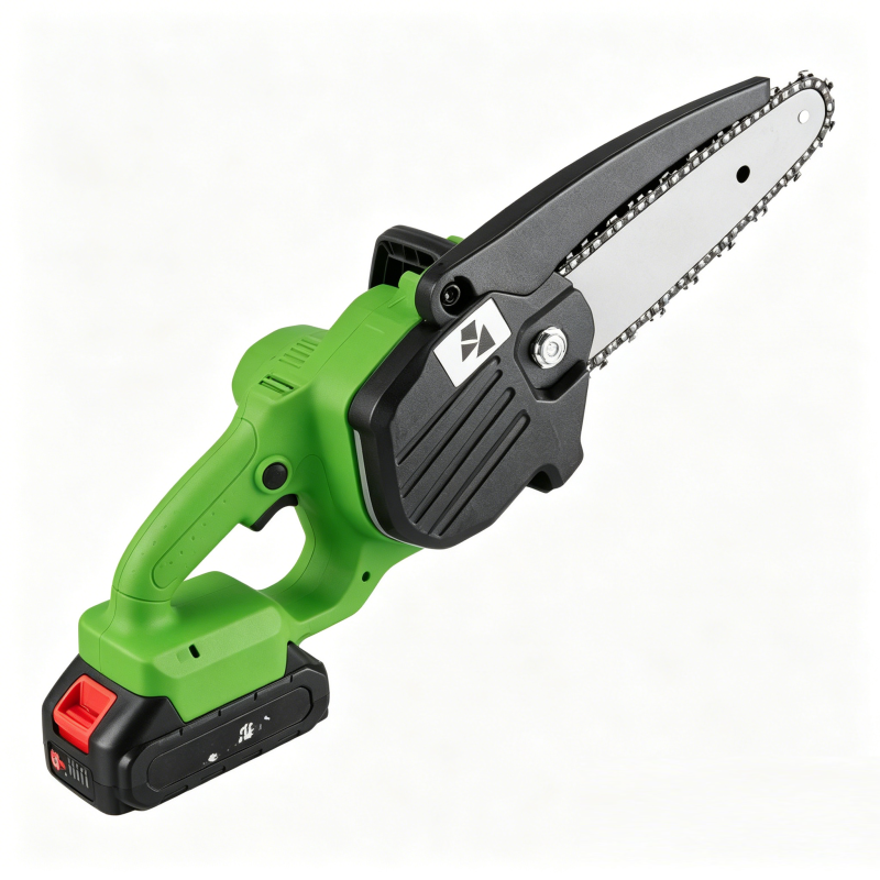Mini Single Hand Professional Battery-Powered 6 Inch 20V Brushless Motor Lightweight Cordless Chainsaw OEM for Garden Wood