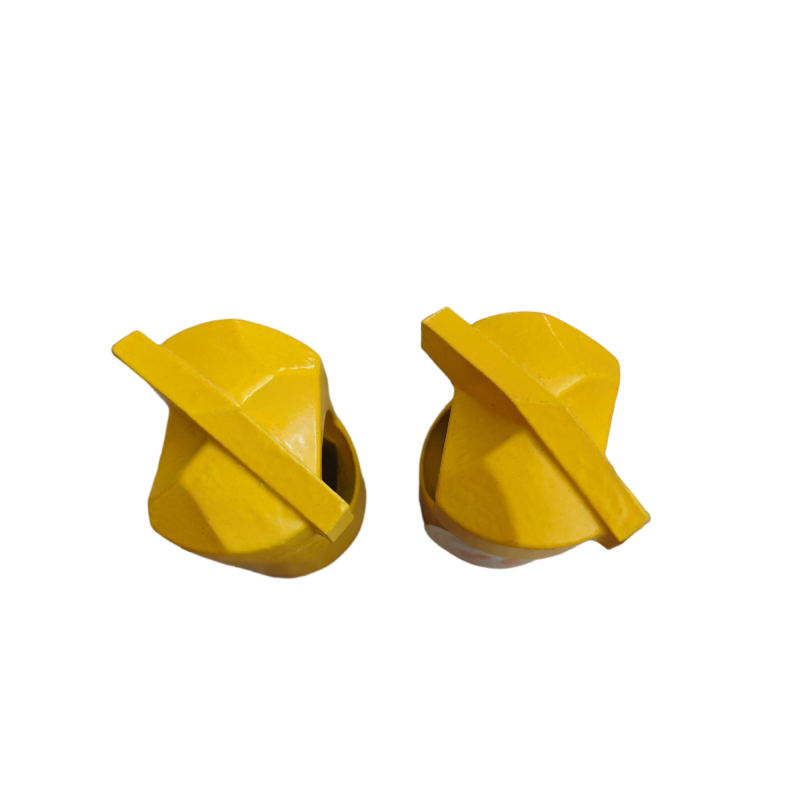 Close-up view of H22 Alloy Drill Bit cutting components and chip removal grooves