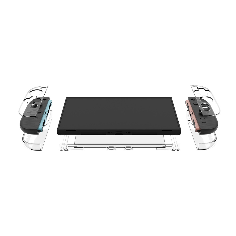 Laudtec Clear Switch 2 Game Console Split Protective Case PC Crystal Transparent for Switch 2 Protective Case