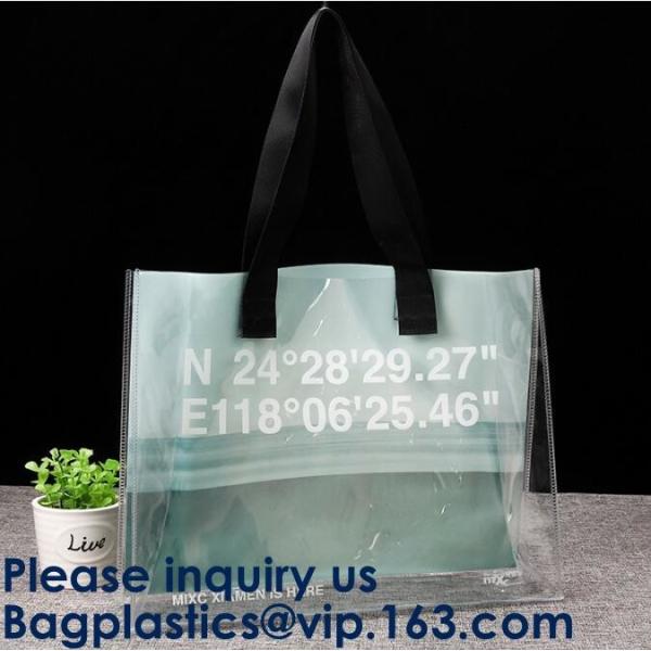 Fashion Neoprene Shopping Beach Tote Bag, Custom Waterproof Outdoor Beach Bean Bag, Promotional Clear Beach Bag