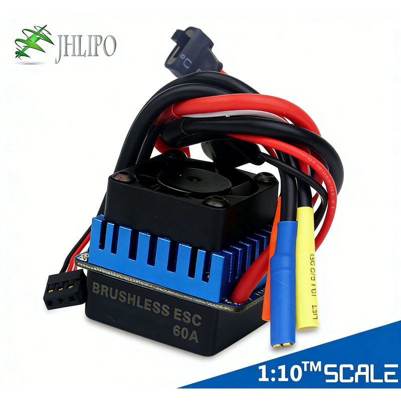 60A FPV Drone Accessories Splash Proof ESC Speed Controller Compatible With 2S / 3S LiPo Batteries