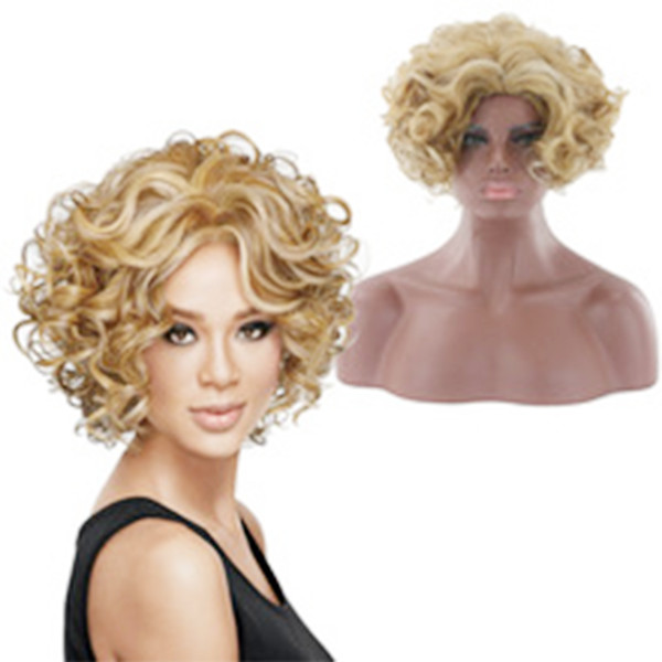 Buy cheap Average Cap Size Human Pre Bonded Hair Extensions Soft Short Curly Bob Wigs from wholesalers