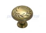 1 1/4" Cabinet Handles And Knobs Gilded Bronze Zinc Alloy Mushroom Cabinet Knobs
