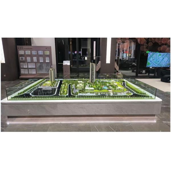 Complex Architectural Scale Model Urban Mixed Use 1:150 Scale Model
