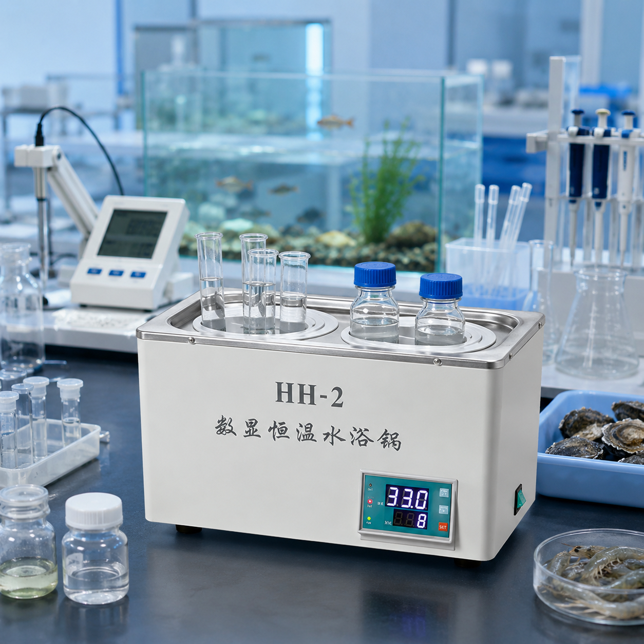 Cenlee Laboratory Sample Heating Precise PID Control Dual Well 100C 600W SUS304 Digital Constant Temperature Water Bath
