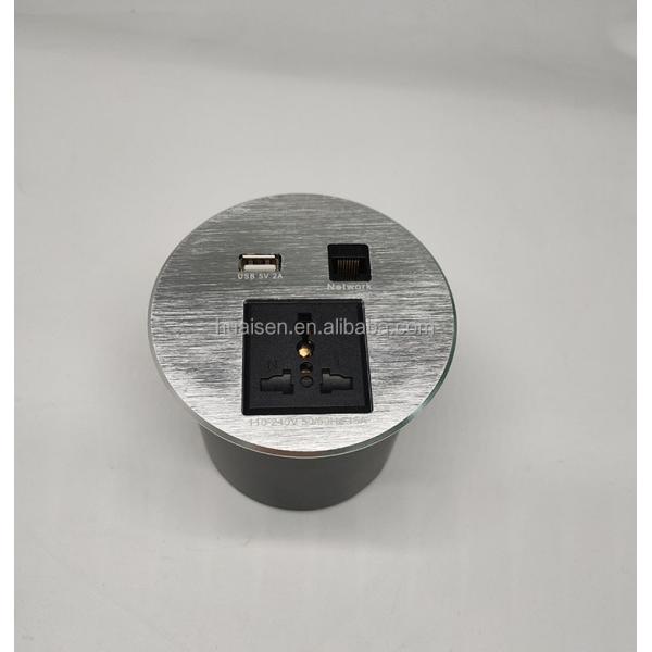 Office Essential Power Desk USB Socket Outlet Multimedia SOC Extension